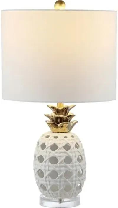 Pina Ceramic Table Lamp - White