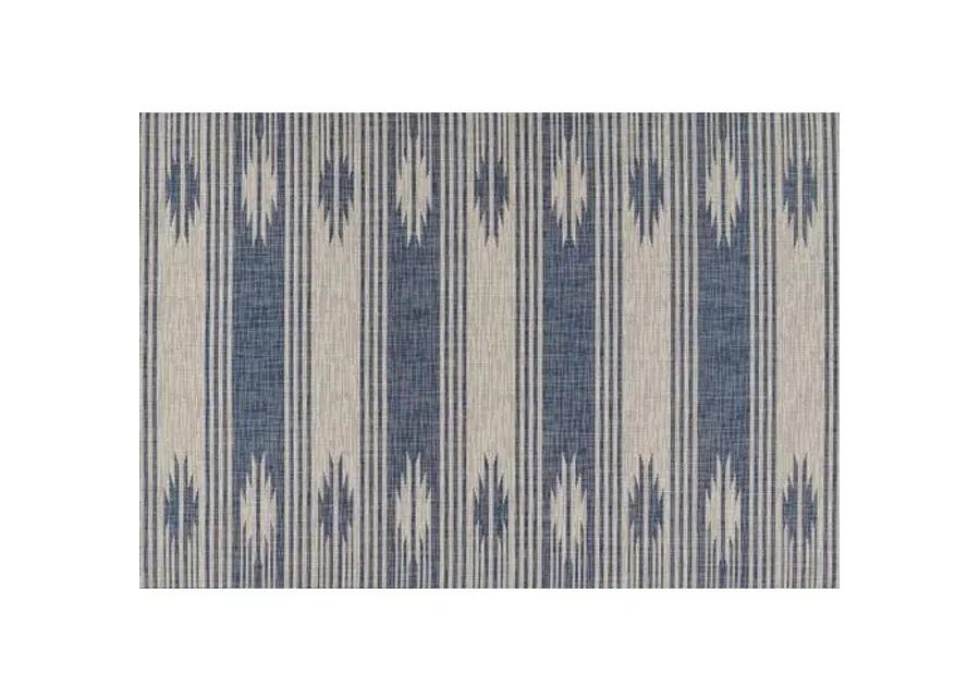 Rain Outdoor Rug - Blue - Blue