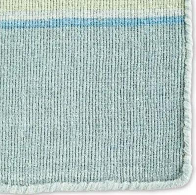 Leah Flat-Weave Dhurrie - Porcelain Blue