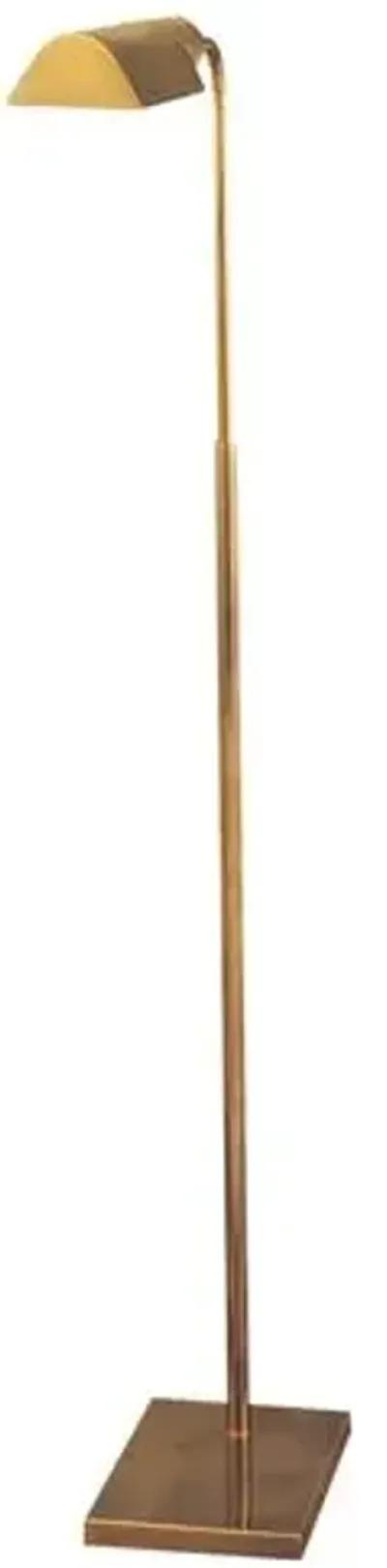 Visual Comfort - Library Floor Lamp - Antique Brass