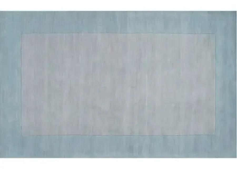 Lombard Rug - Gray/Blue - Handcrafted - Blue