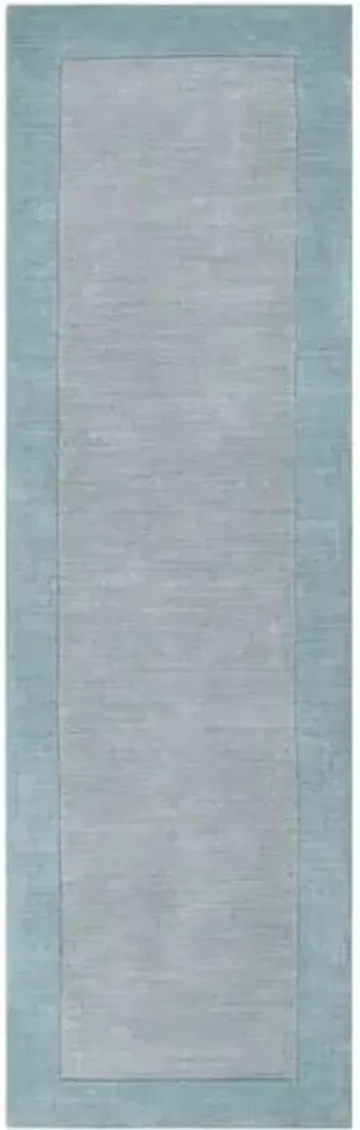 Lombard Rug - Gray/Blue - Handcrafted - Blue