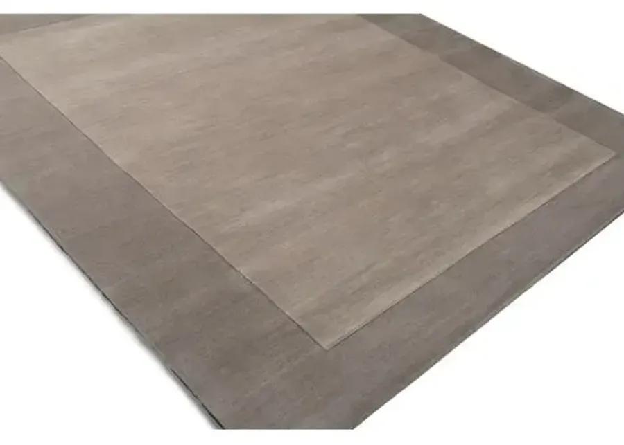 Lombard Rug - Elephant Gray - Handcrafted - Gray