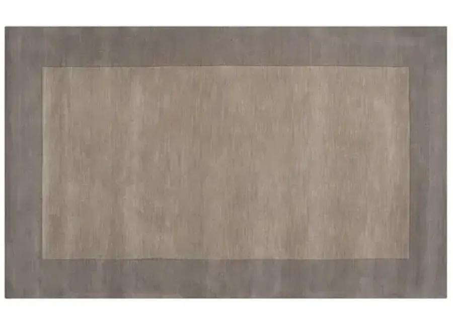 Lombard Rug - Elephant Gray - Handcrafted - Gray