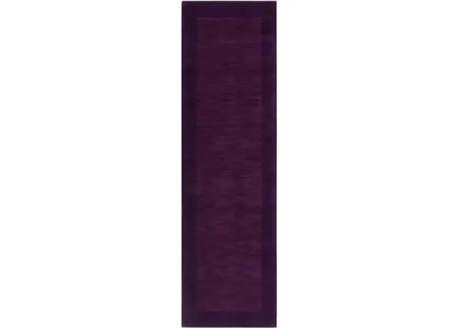 Lombard Rug - Dark Plum - Handcrafted - Purple - Purple