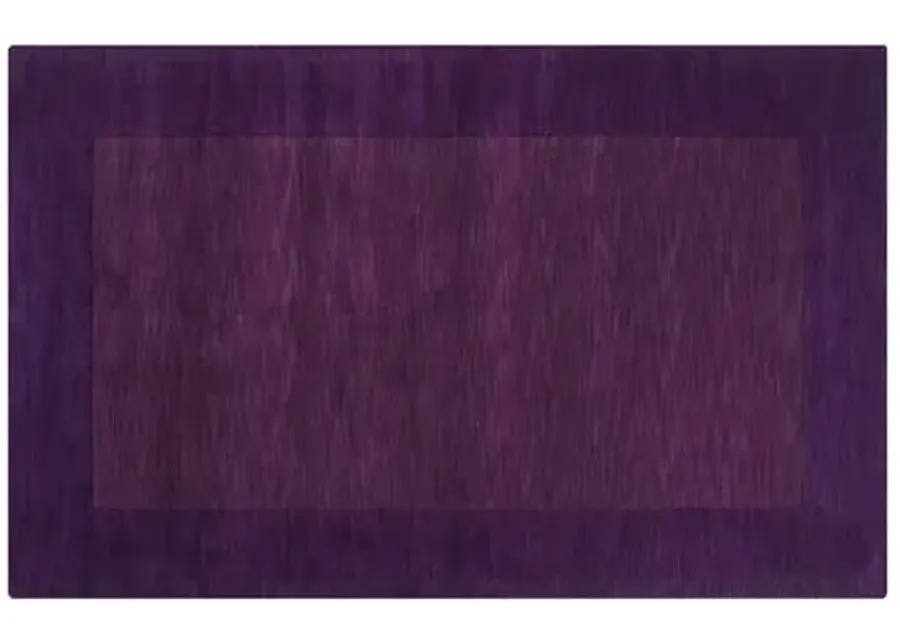 Lombard Rug - Dark Plum - Handcrafted - Purple - Purple