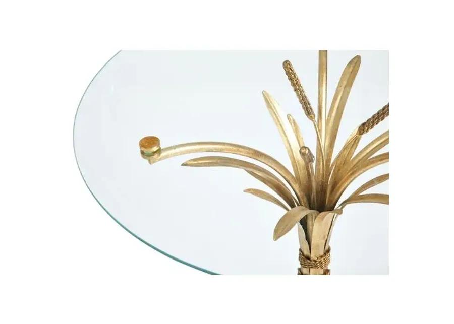 Wheat-Sheaf Side Table - Gold