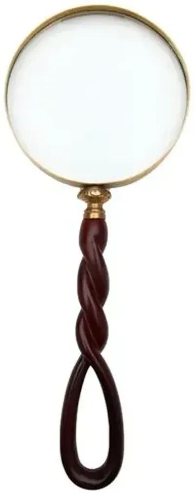 Delmar Magnifying Glass - Brown/Brass