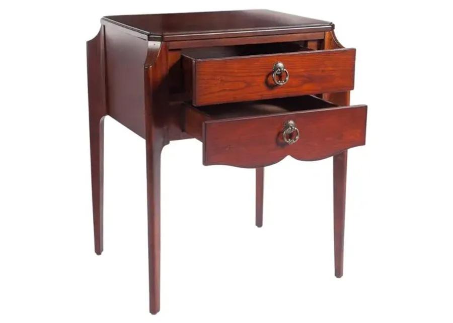 Emily 2-Drawer Nightstand - Cherry