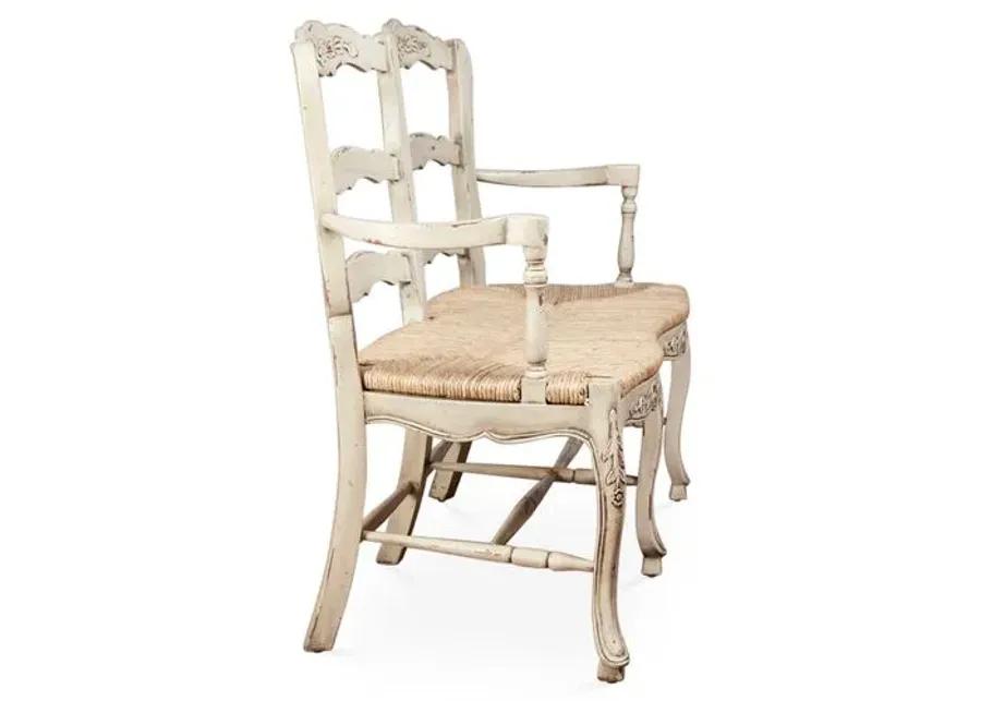 Catherine 2-Seat Bench - Parchment - Handcrafted - Ivory