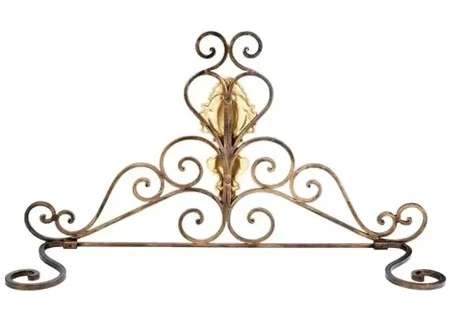 32" Tuscan Fireplace Fender - Gold