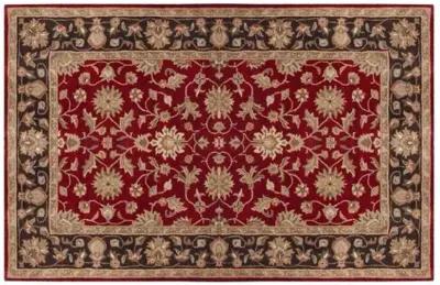 Petunia Rug - Wine/Black - Red - Red