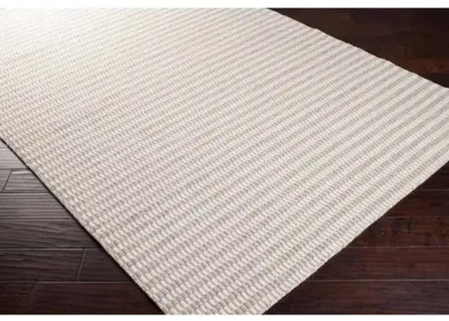 Flora Flat-Weave Rug - Gray - Gray