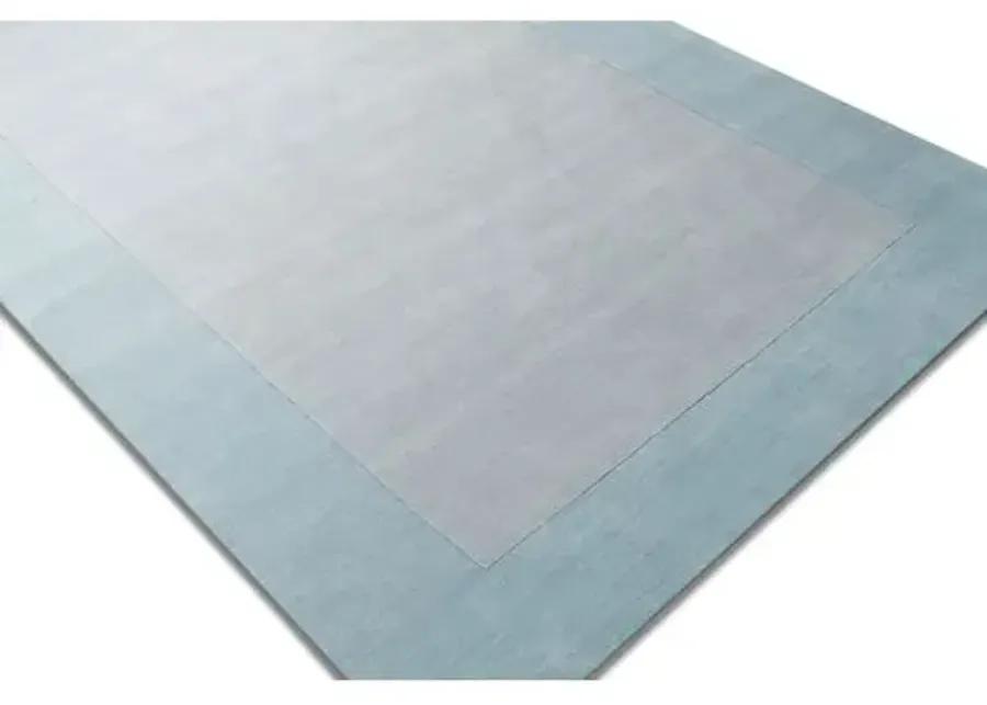 Lombard Rug - Gray/Blue - Handcrafted - Blue