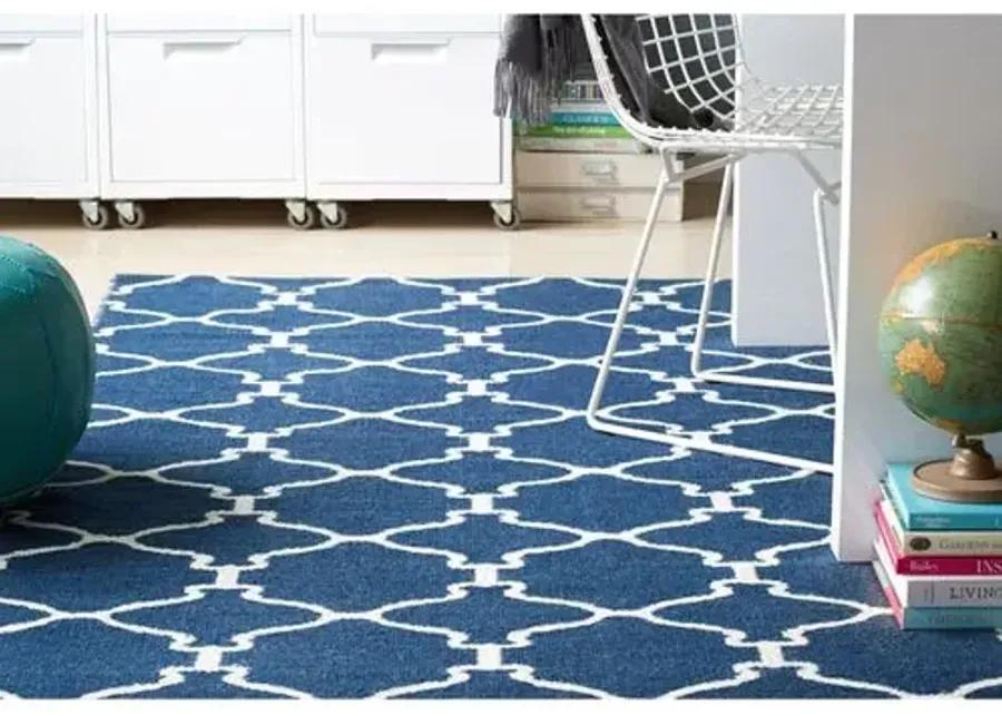 Mulberry Rug - Navy/Ivory - Blue - Blue