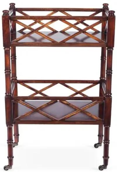 Peters Bar Cart - Cherry - Brown