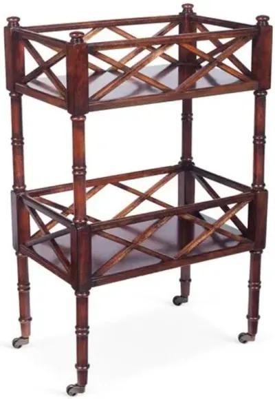 Peters Bar Cart - Cherry - Brown