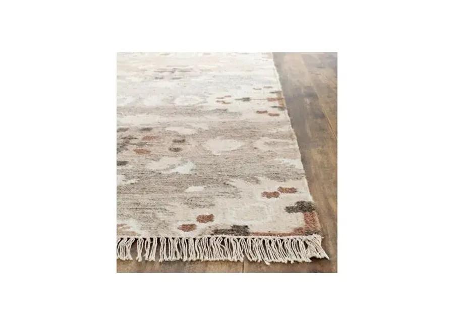 Moone Flat-Weave Rug - Gray - Gray