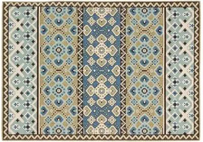 Dawson Outdoor Rug - Blue - Blue