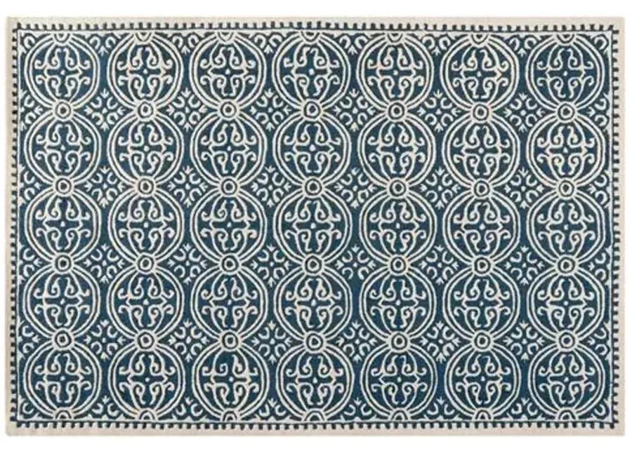 Jay Rug - Navy - Blue - Blue