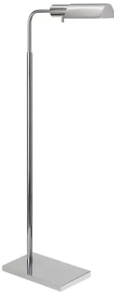 Visual Comfort - Library Floor Lamp - Polished Nickel