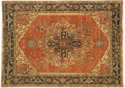 6'x9' Turkish Oushak Rug - Blue - Exquisite Rugs - Beige - Beige