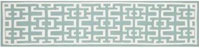 Ayn Dhurrie Rug - Seafoam/Ivory - Green - Green