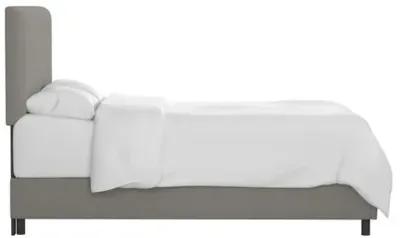 Novak Linen Bed - Handcrafted - Gray