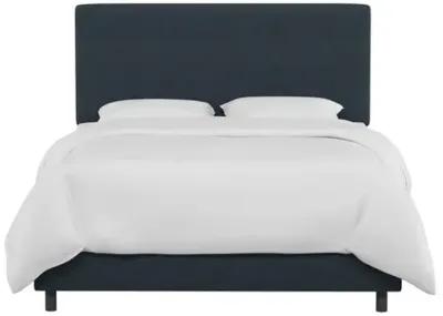 Novak Linen Bed - Handcrafted - Blue