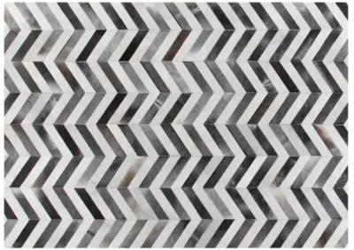 Chevron Hide - Gray/White - Exquisite Rugs - Gray - 11'6"x14'6"