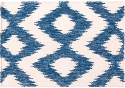 Kendall Flat-Weave Rug - Navy - Blue - Blue