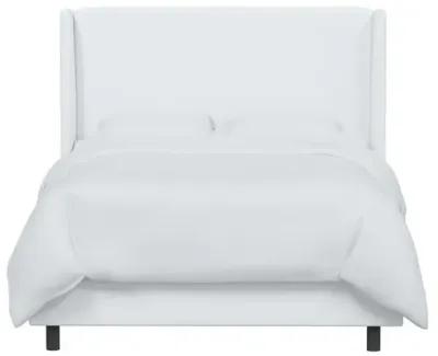 Kelly Wingback Bed - Handcrafted - White