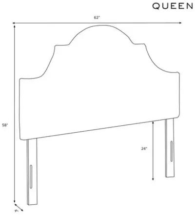 Kennedy Arched Headboard - White