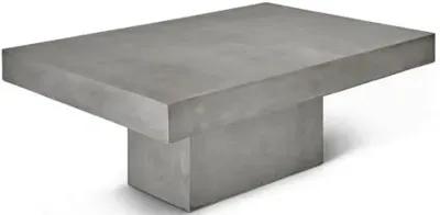 Elwood Rectangular Concrete Coffee Table - Gray