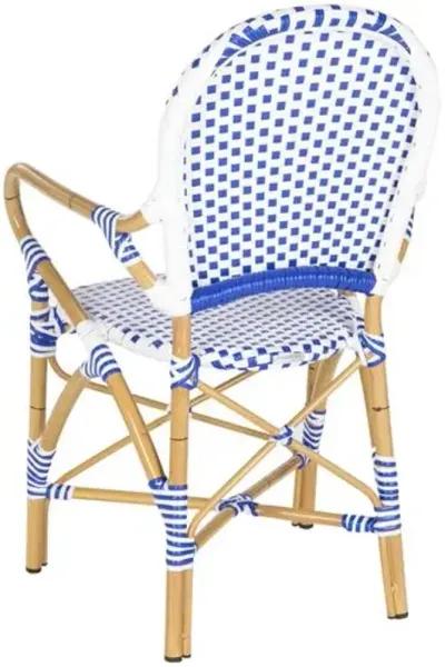 Set of 2 Odeon Bistro Outdoor Armchair - Blue