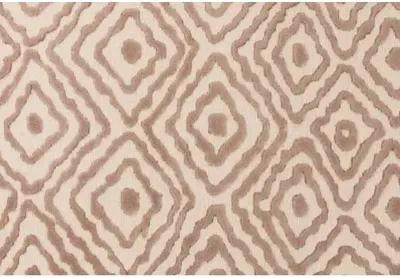 Ruess Rug - Dark Taupe/Ivory - White - White