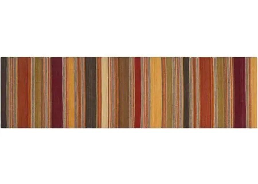 Sobral Flat-Weave Rug - Gold - Brown - Brown