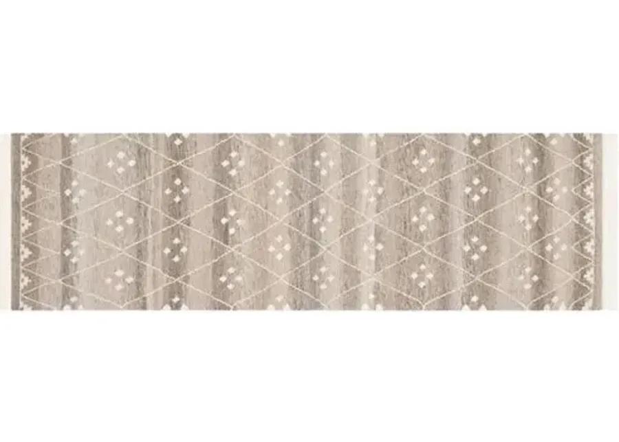 Annie Flat-Weave Rug - Natural - Gray - Gray