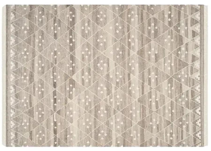 Annie Flat-Weave Rug - Natural - Gray - Gray