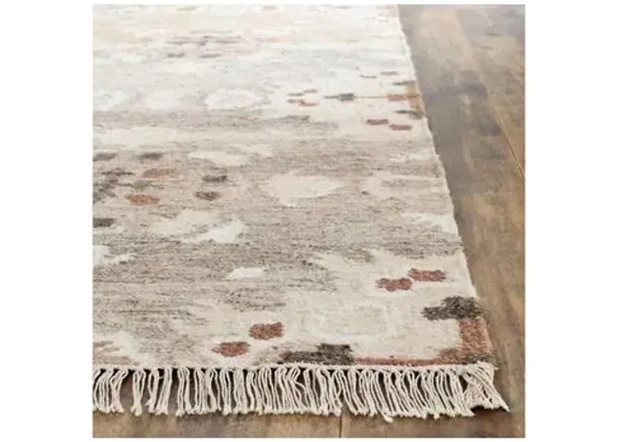 Moone Flat-Weave Rug - Gray - Gray