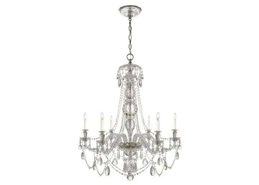 Ralph Lauren Home - Visual Comfort - Daniela Wide 6-Light Chandelier - Crystal - Clear