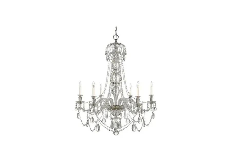 Ralph Lauren Home - Visual Comfort - Daniela Wide 6-Light Chandelier - Crystal - Clear