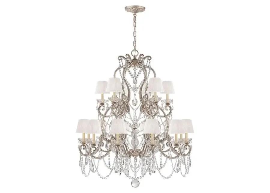 Ralph Lauren Home - Visual Comfort - Adrianna 18-Light Chandelier - Crystal - Silver