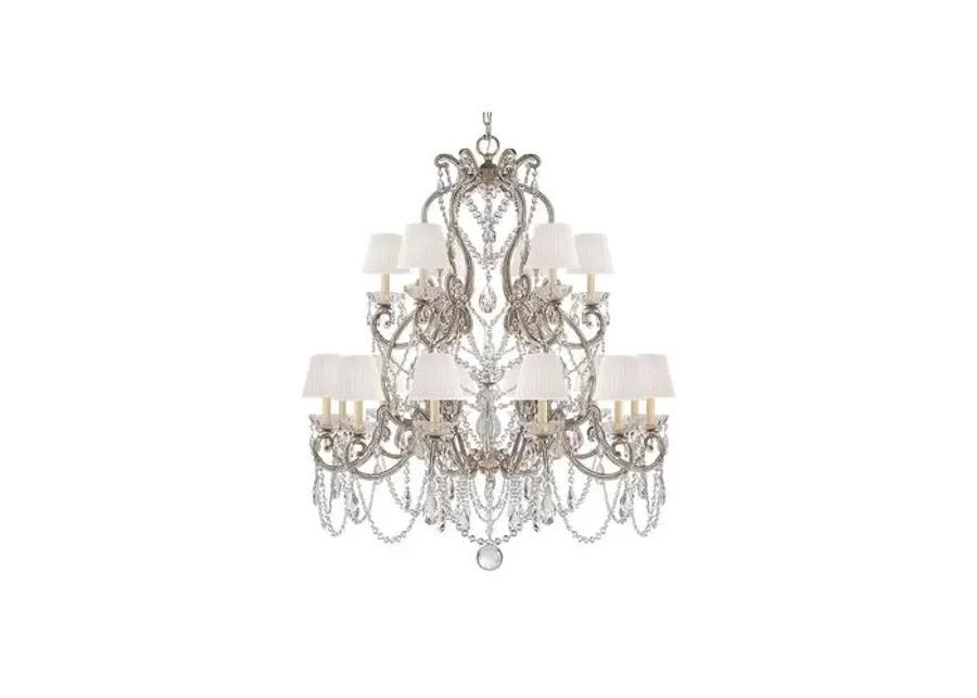 Ralph Lauren Home - Visual Comfort - Adrianna 18-Light Chandelier - Crystal - Silver