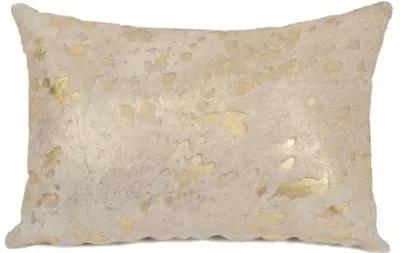 Splash Lumbar Pillow - Gold/White - Le-Coterie