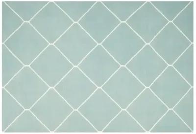 Papillon Dhurrie Rug - Light Blue - Blue