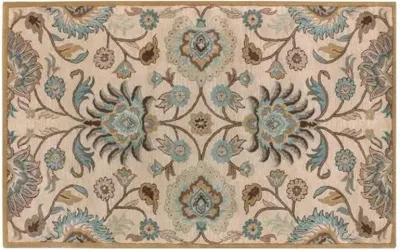 Corktree Rug - Taupe/Aqua - Beige - Beige