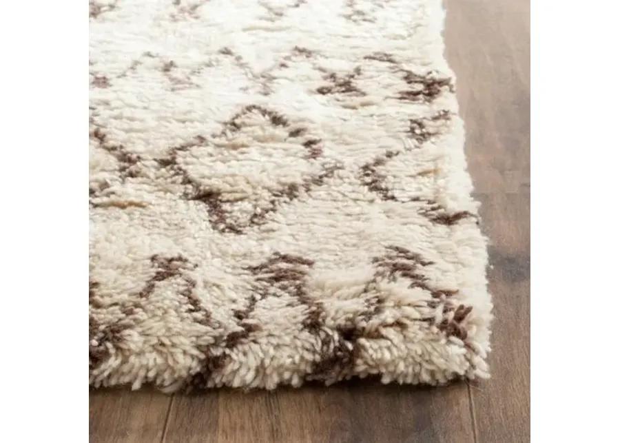 Cara Rug - Ivory/Dark Brown - Beige - Beige