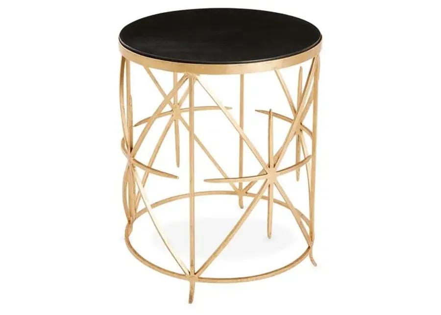 Amelia Iron Side Table - Gold