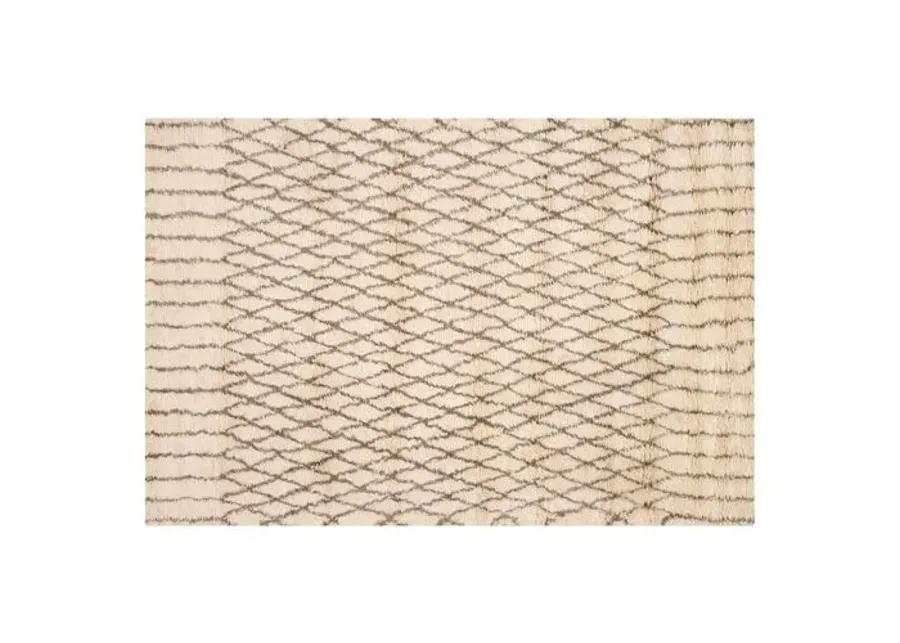 Amara Rug - White/Gray - Ivory - Ivory